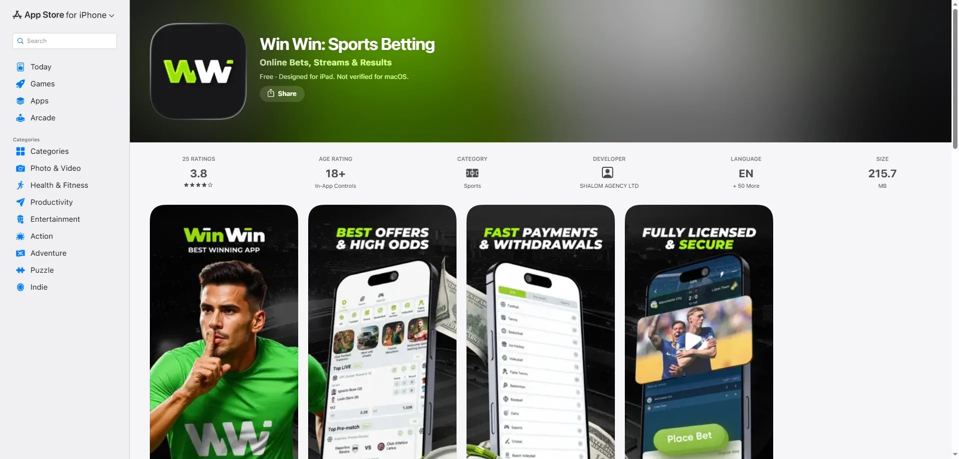 Aplicativo winwinbet Casino no celular para Android e iOS
